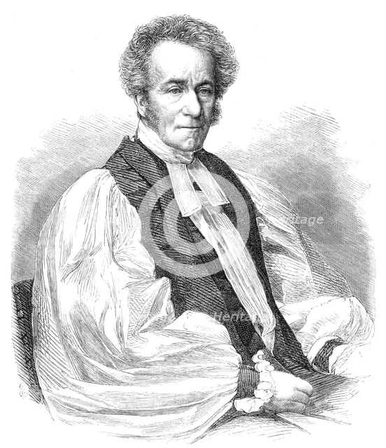 The Right Rev. Dr. Jacobson, the new Bishop of Chester, 1865. Creator: Unknown.