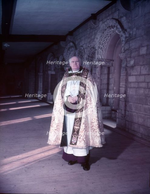 The Right Rev. Michael Ramsey, Bishop of Durham, c1953. Creator: Arthur Charles Kirby Ware.
