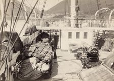 The Right Side of the Quarterdeck with Cargo for the Anadyr Expedition, 1889. Creator: Unknown