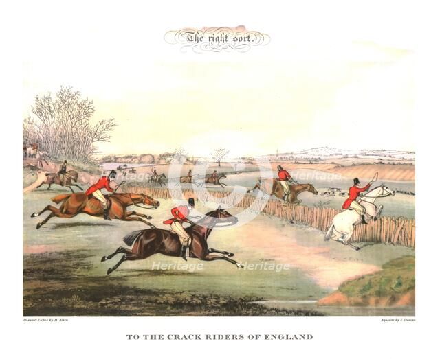 'The Right Sort. To The Crack Riders Of England', mid 19th century, (c1955). Creator: Unknown.