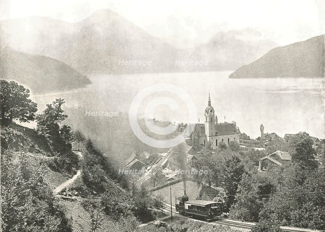 The Rigi railway, Vitznau, Switzerland, 1895.  Creator: Unknown.