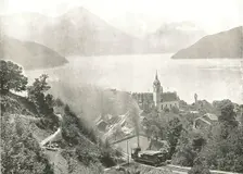 The Rigi railway, Vitznau, Switzerland, 1895. Creator: Unknown