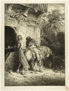 The Rider, 1845. Creator: Charles Emile Jacque