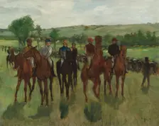 The Riders, c. 1885. Creator: Edgar Degas
