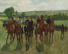 The Riders, c. 1885. Creator: Edgar Degas