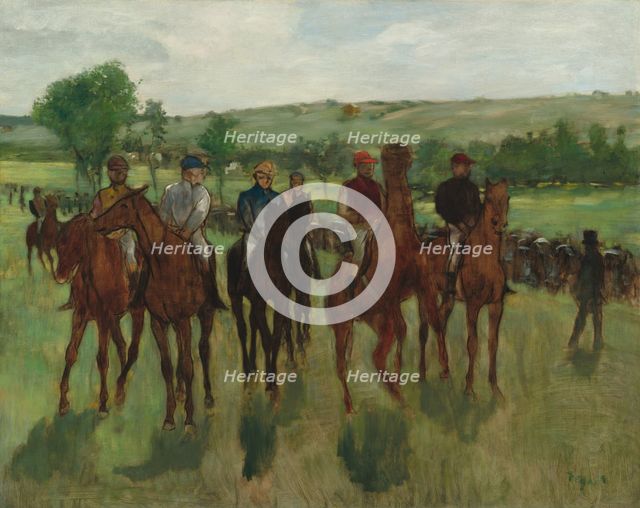 The Riders, c. 1885. Creator: Edgar Degas.