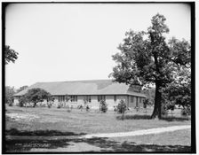 The Riding hall, M.M.A., Orchard Lake, Michigan, between 1890 and 1901. Creator: Unknown