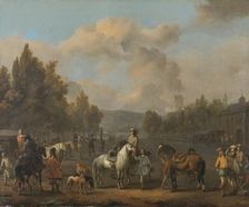 The Riding School, 1650-1674. Creator: Johannes Lingelbach