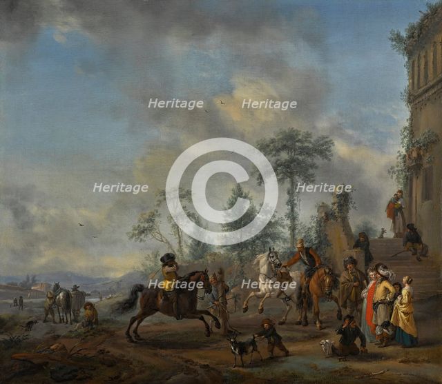 The Riding School, 1650. Creator: Philip Wouverman.