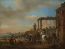 The Riding School, c.1658-c.1660. Creator: Philip Wouverman