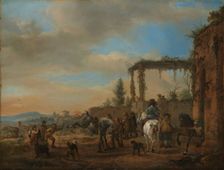 The Riding School, c.1658-c.1660. Creator: Philip Wouverman