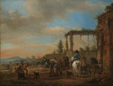 The Riding School, c.1658-c.1660. Creator: Philip Wouverman