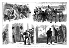 The Rioting in the West End of London, February 8th. 1886. Creator: Unknown