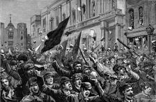 The Rioting in the West End of London, February 8th, 1886 Creator: Unknown