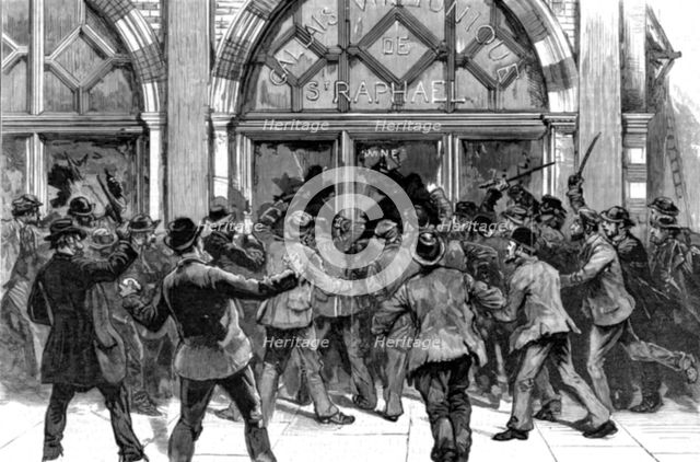 'The Rioting in the West End of London, February 8th. Looting shops in Piccadilly', 1886.   Creator: Unknown.