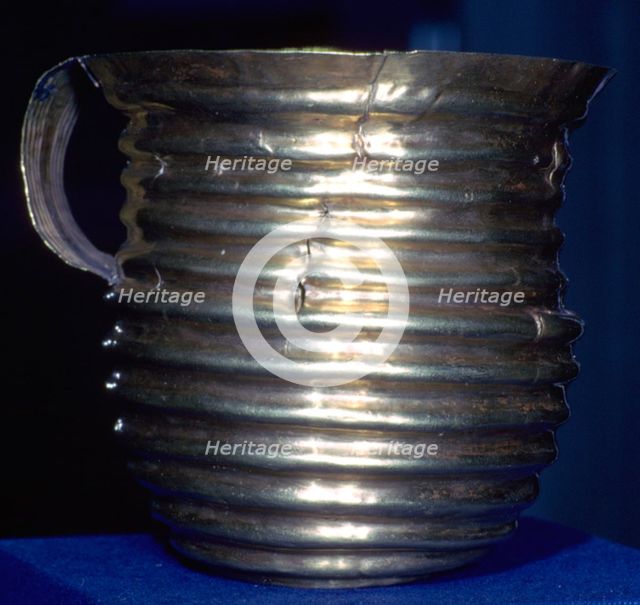 The Rillaton Gold Cup, Early Bronze Age, 1700-1500BC. Artist: Unknown