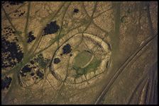 The Ring oval enclosure earthwork on Cleeve Common, Cleeve Hill, Gloucestershire, 1971. Creator: Jim Hancock