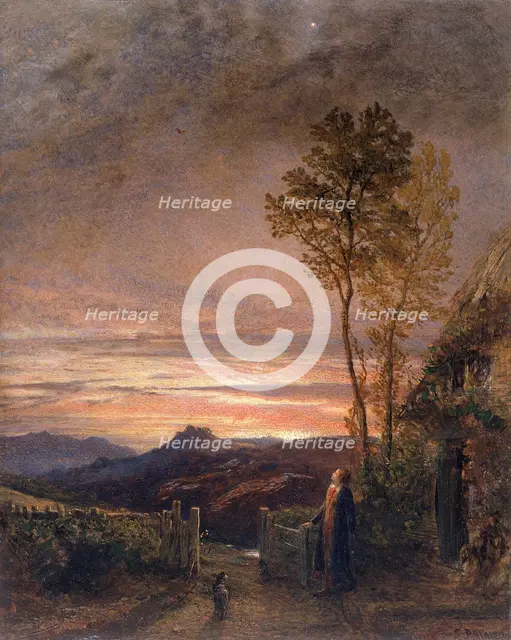 'The rising of the skylark', 1839-1840. Creator: Samuel Palmer.