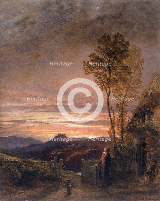 'The rising of the skylark', 1839-1840. Creator: Samuel Palmer.