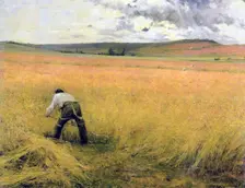 The Ripened Wheat 1880. Artist: Jules Bastien-Lepage