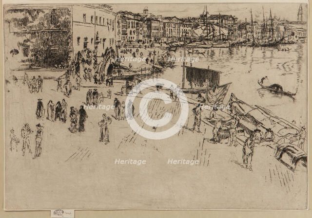 The Riva, 1879-1880. Creator: James Abbott McNeill Whistler.