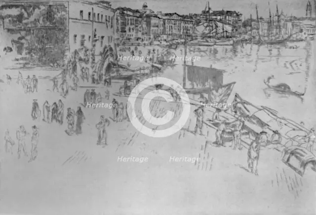 'The Riva (No. 1)', 1879-1880, (1925). Creator: James Abbott McNeill Whistler.