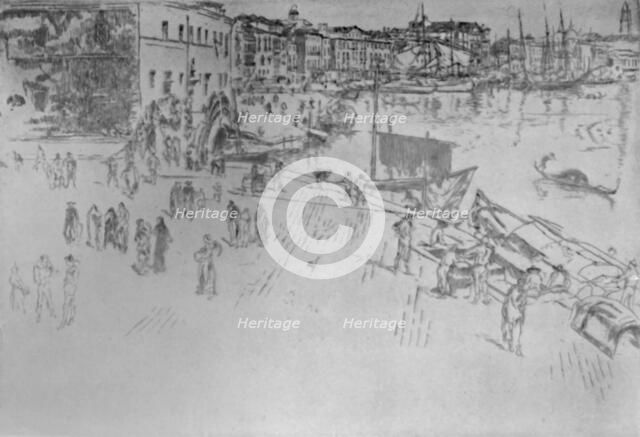 'The Riva (No. 1)', 1879-1880, (1925). Creator: James Abbott McNeill Whistler.