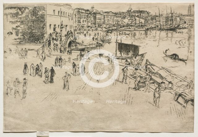 The Riva, No. 1, 1880. Creator: James McNeill Whistler (American, 1834-1903).