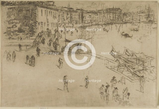 The Riva, No. 2, 1879-1880. Creator: James Abbott McNeill Whistler.