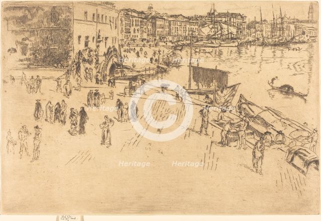 The Riva, No.I, 1879/1880. Creator: James Abbott McNeill Whistler.
