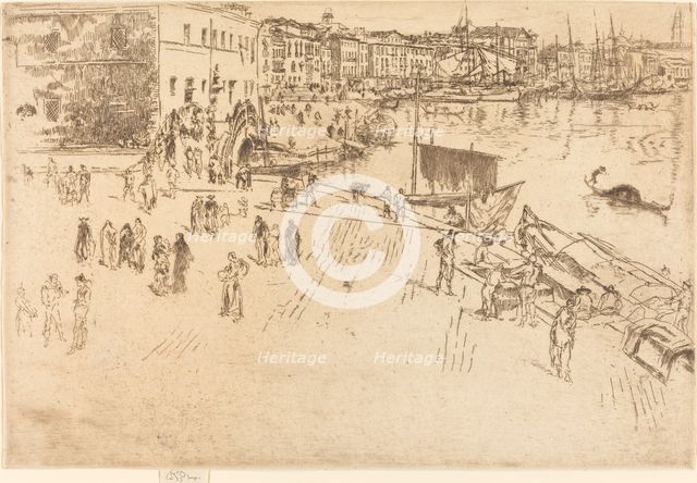 The Riva, No.I, 1879/1880. Creator: James Abbott McNeill Whistler.