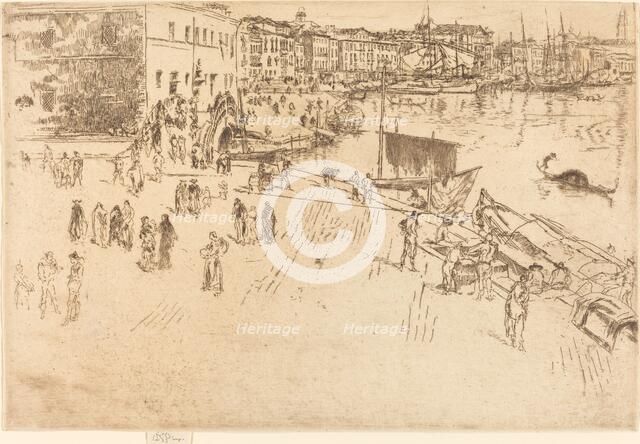 The Riva, No.I, 1879/1880. Creator: James Abbott McNeill Whistler.