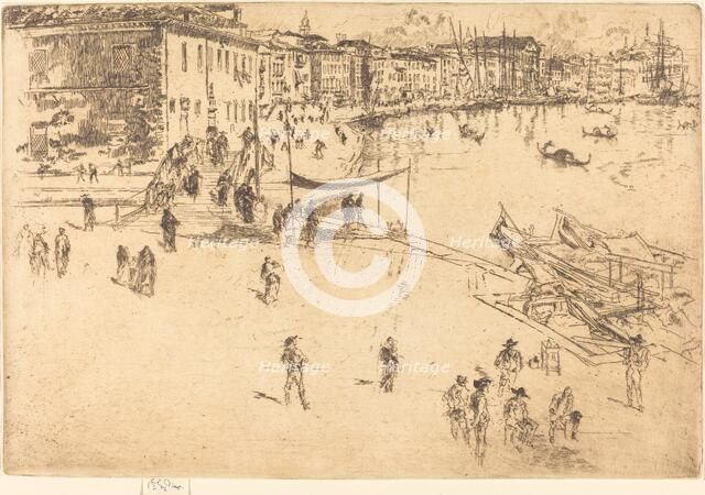 The Riva, No.II, 1880. Creator: James Abbott McNeill Whistler.