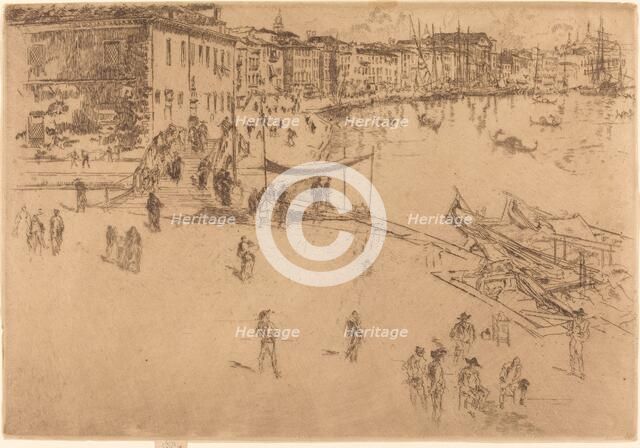 The Riva, No.II, 1880. Creator: James Abbott McNeill Whistler.
