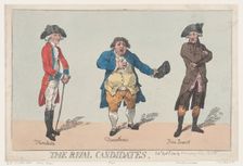 The Rival Candidates, April 8, 1784., April 8, 1784. Creator: Thomas Rowlandson