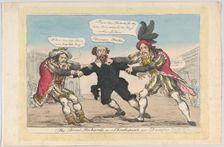 The Rival Richards, or Sheakspear in Danger, May 18, 1814. Creator: William Heath