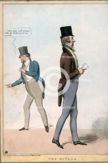 'The Rivals', 1836. Creator: Alfred Ducôte.