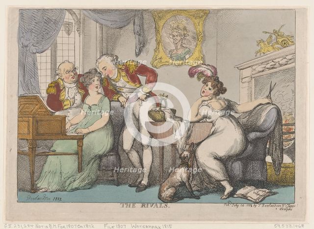 The Rivals, July 14, 1807., July 14, 1807. Creator: Thomas Rowlandson.