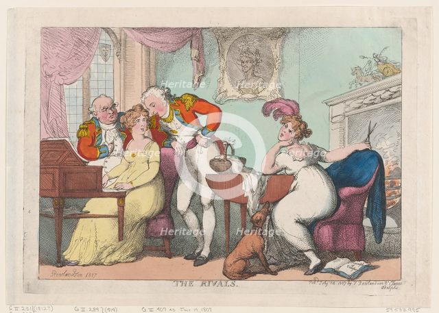 The Rivals, July 14, 1807., July 14, 1807. Creator: Thomas Rowlandson.