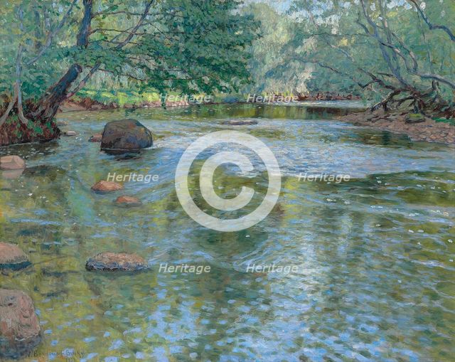 The river, 1932. Creator: Bogdanov-Belsky, Nikolai Petrovich (1868-1945).