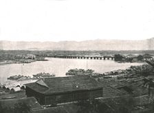 The River Min and the Great Bridge, Foochow, China, 1895. Creator: W & S Ltd