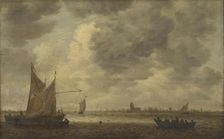 The River Oude Maas near Dordrecht, between 1620 and 1656. Creator: Jan van Goyen