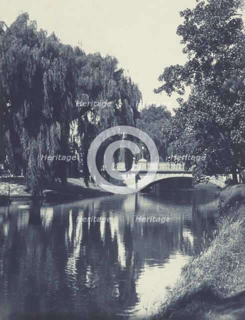 The river Avon, Christchurch, N.Z. From the album: Camera Pictures of New Zealand, 1920s. Creator: Harry Moult.