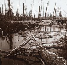 The River Ailette, northern France, c1914-c1918