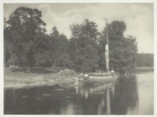 The River Bure at Coltishall, 1886. Creator: Peter Henry Emerson
