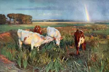 The River Bank 1902, (1912).Artist: John Alfred Arnesby Brown