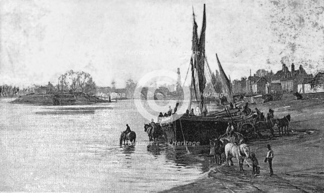 ''The River Bank", after CW Wyllie', 1890. Creator: Unknown.