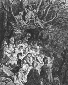 The River Bank - Under the Trees 1872. Creator: Gustave Doré