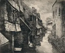 The River Bievre at Gentilly 1915. Artist: P Roy