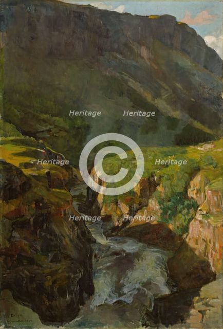 The River Driva, 1895. Creator: Gerhard Munthe.